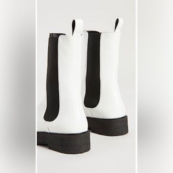 STAUD Palamino Chelsea Boot PLATFORM LEATHER WHITE 38/7.5 - Picture 3 of 12